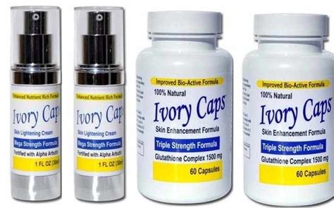 Ivorycaps Skin Whitening Lightening Pill Cream Glutathione Pills