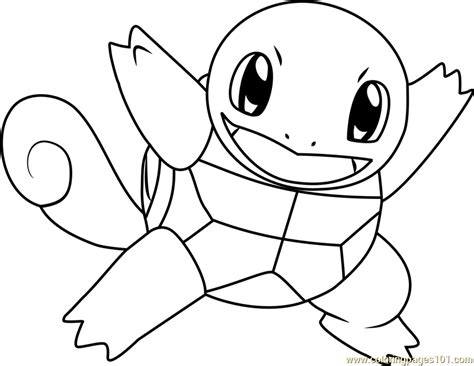 Squirtle Pokemon Coloring Page for Kids - Free Pokemon Printable ...