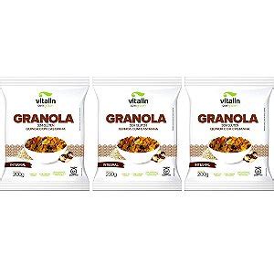 Granola Sem Glúten Integral Quinoa C Castanha Vitalin 200g Vegano