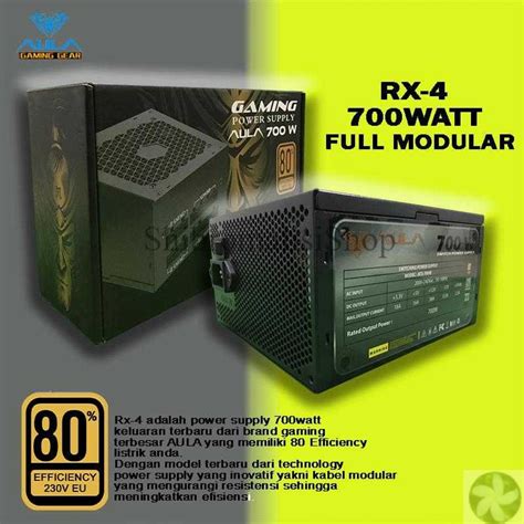 Jual Power Supply PC Gaming AULA 700W RX 4 Full Modular PSU 700W