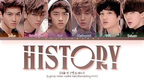 Exo K 엑소케이 History Lyrics Lyrics Color Coded Hanromaeng가사