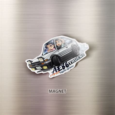 Initial D Cars T Magnet Full Set 11 Pcs Yanimatorart