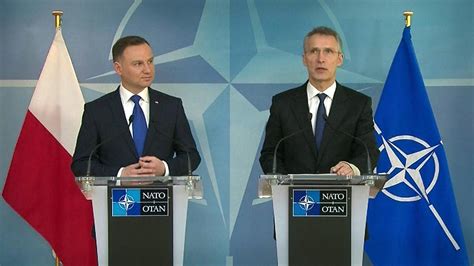 Andrzej Duda I Jens Stoltenberg Spotkanie Prezydenta Z Szefem NATO TVN24