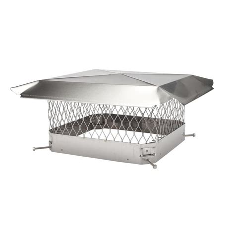 Hy C 13 In W X 13 In L Stainless Steel Square Chimney Cap At