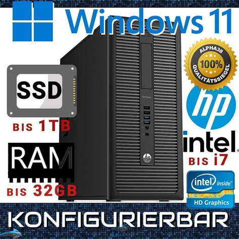 Hp Prodesk G Tower Windows Gebrauchte Hardware G Nstig Ka