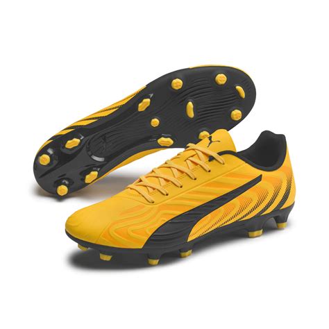 Puma One 204 Fgag Mens Football Boots Yellow Puma