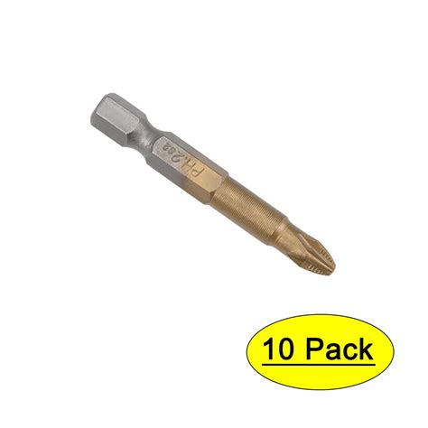 Phillips Bits 10pcs 1 4 Inch Hex Shank Magnetic Cross PH2 Screwdriver