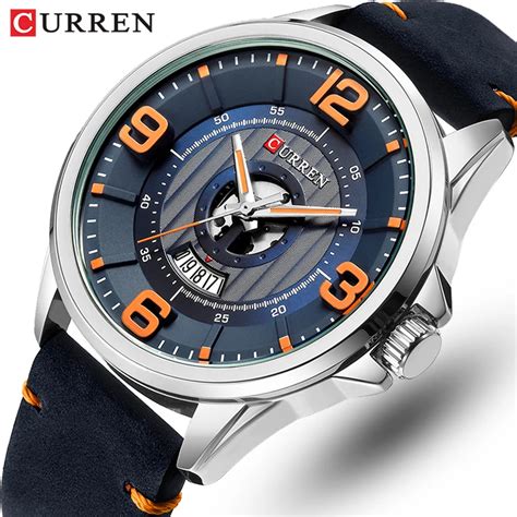 Curren Reloj Deportivo De Lujo Para Hombre Cron Grafo De Pulsera De