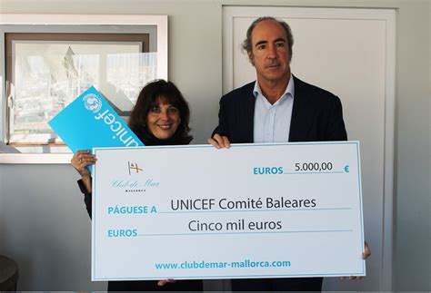 El Club De Mar Dona Euros A Unicef Baleares Salud Ediciones