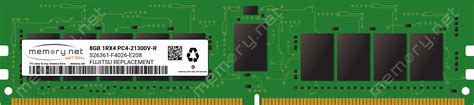 S26361-F4026-E208 - Fujitsu 1x 8GB DDR4-2666 RDIMM PC4-21300V-R Single ...