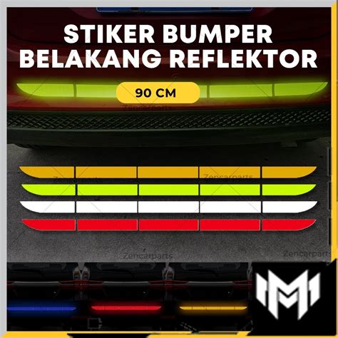 Jual Stiker Reflektor Bumper Belakang Mobil Sticker Reflective D Truk