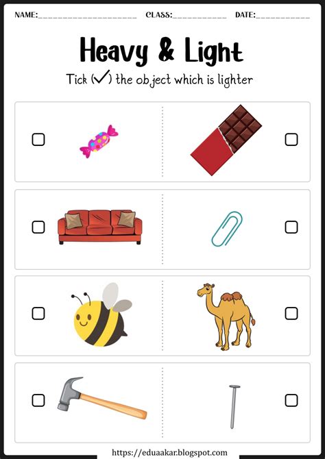 Light And Color Worksheets