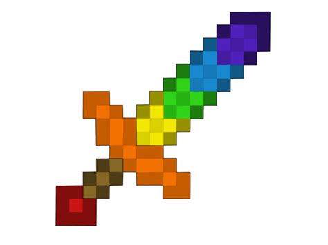 Как нарисовать меч в майнкрафт - Minecraft | Minecraft