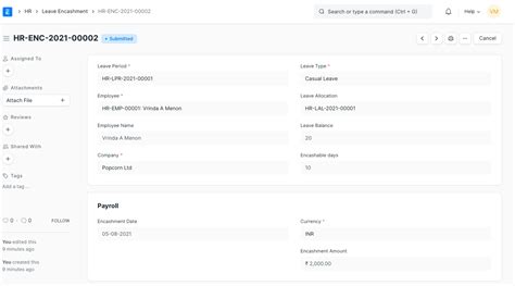 How To Encash Unused Leaves Using Salary Slips