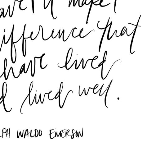 The Purpose Of Life Is Not To Be Happy Ralph Waldo Emerson Etsy