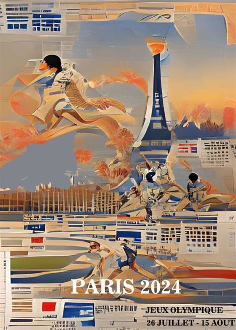 Olympic Games Paris 2024 Pintura Por Dominique Kleiner Artmajeur