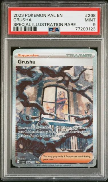 POKÉMON TCG GRUSHA scharlachrot violett Paldea Evolved 268 193 PSA