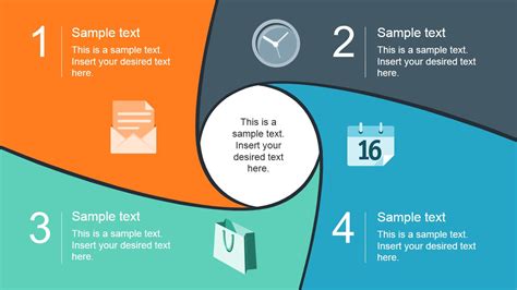 Flat Spiral Diagram Template For Powerpoint Slidemodel