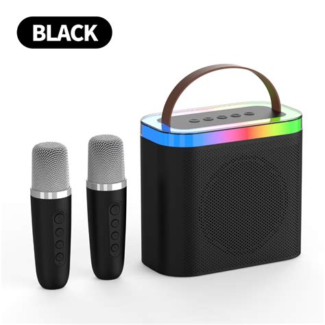 GOOJODOQ Wireless Mini Karaoke Bluetooth Speaker With Microphone