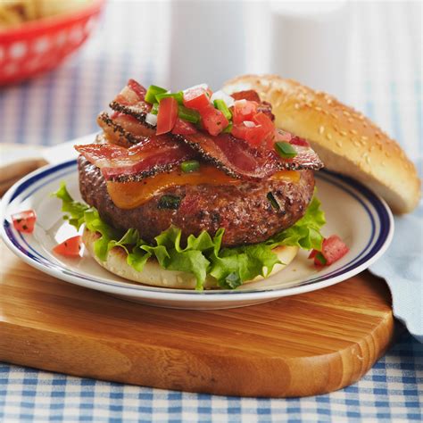 Best Ever Bacon Cheeseburger Recipe From H E B