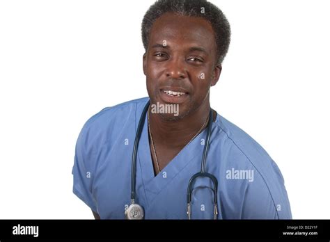 Black Man Nurse Stethoscope Hi Res Stock Photography And Images Alamy