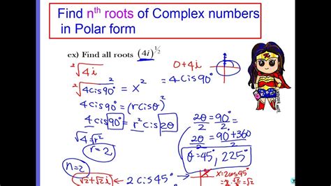 Easy Way To Find N Th Roots Of Complex Numbers In Polar Form Youtube