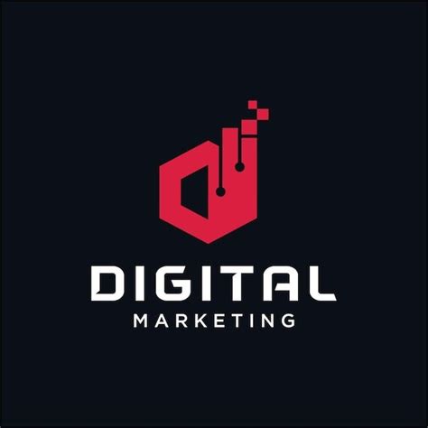 Design De Logotipo De Marketing Digital Vetor Premium Em 2024