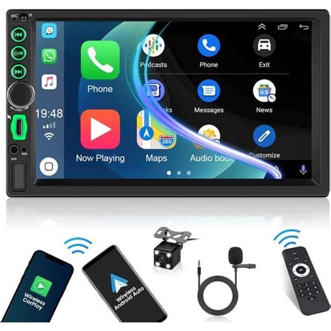 Autoradio Din Sans Fil Carplay Android Auto Auto Radio Avec