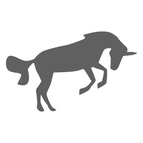 Diseño Png Y Svg De Silueta De Cola De Cuerno De Caballo Unicornio Para