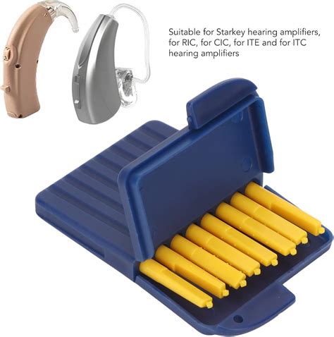 Plplaaoo Hearing Aid Cleaning Kit Wax Guards And Cleaning Brush Tool With Storage Box