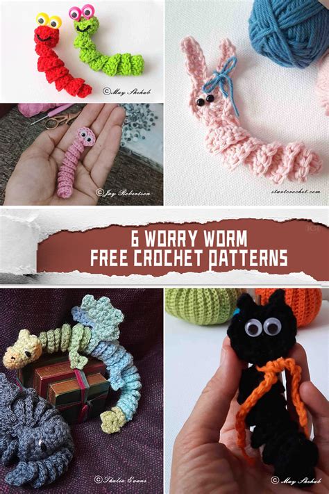 The Whimsical World Of Worry Worm Crochet Patterns IGOODideas