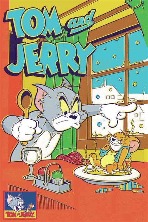 Poster Affiche Tom And Jerry Comics Cover Cadeaux Et Merch Europosters