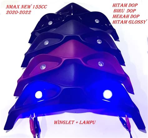 WINGLET NMAX NEW 155CC LAMPU WINGLET YAMAHA NMAX NEW PLUS LAMPU NMAX