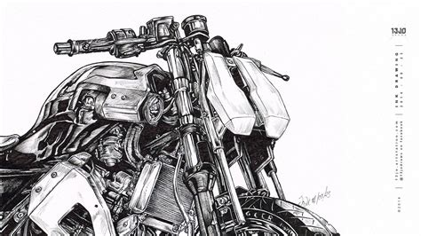 Motorcycle Sketches Wallpapers Wallpaper Cave