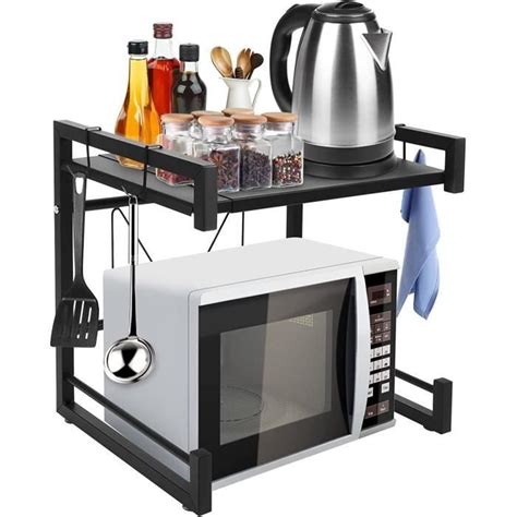 Support de Four à Micro Ondes Extensible Etagere Rangement Cuisine