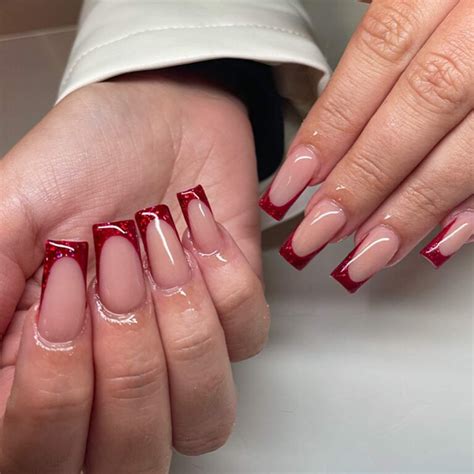 30 Romantic Red French Tip Nails You Should Try [2025] Nail Designs