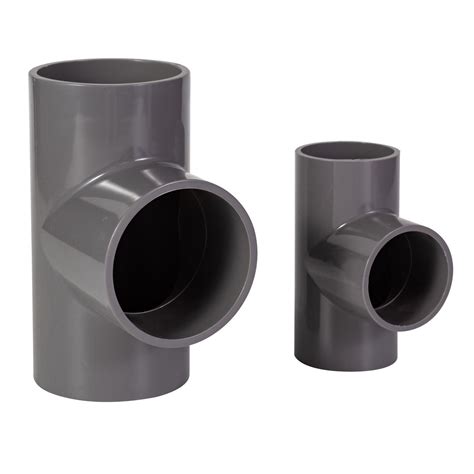 Mm Pvc Pipe Fitting Equal Tee For Water Supply Pn Pvc Pipe