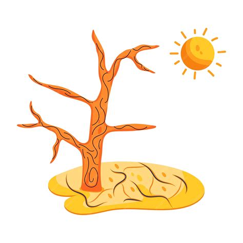 Premium Vector | Check out this flat icon of a drought