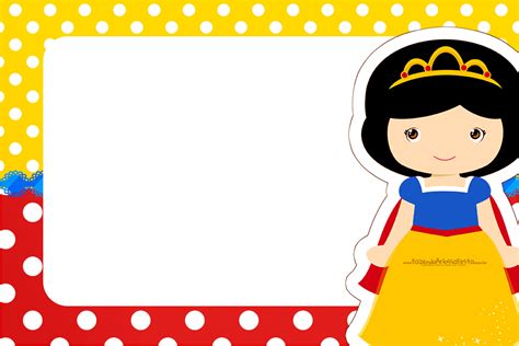 Convite Branca De Neve Cute 1 Fazendo A Nossa Festa