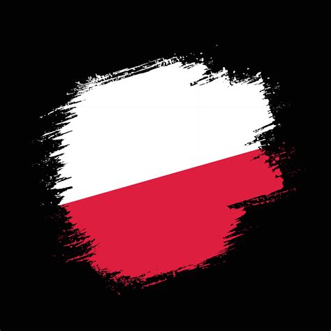 Hand paint professional abstract Poland flag vector 16854075 Vector Art ...