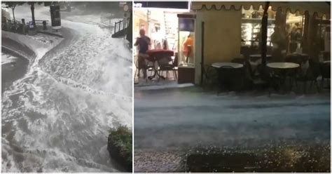 Maltempo Violenta Grandinata Su Merano Le Strade Della Cittadina