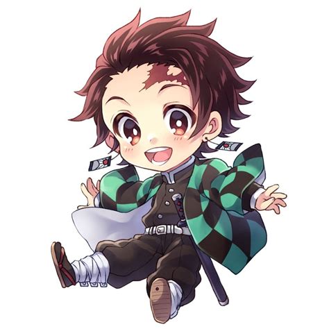 Kamado Tanjiro Chibi Boy Anime Chibi Chibi Anime Kawaii