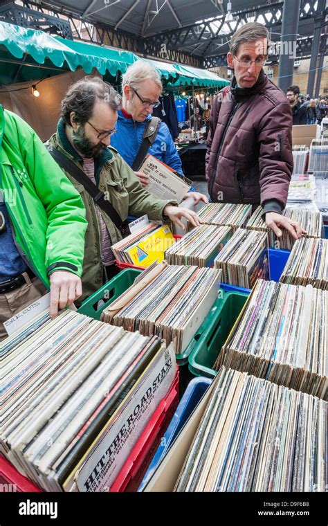 England London Shoreditch Spitafields Market Stall Selling Vintage