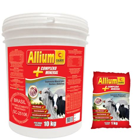 Sal Mineral Allium Kg Para Bovinos De Corte Calbos No Shoptime