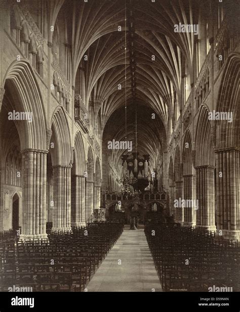 Exeter Cathedral Interior Stock Photo - Alamy