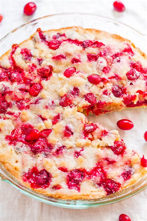 Crustless Cranberry Pie Easiest Pie Ever Averie Cooks