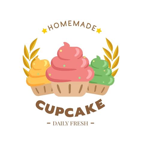 Premium Vector Cupcakes Bakery Icon Logo Design Template