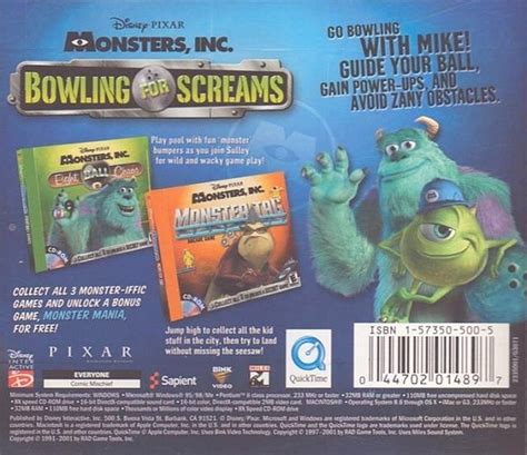 Disney Pixar Monsters Inc Wreck Room Arcade Bowling For Screams Box