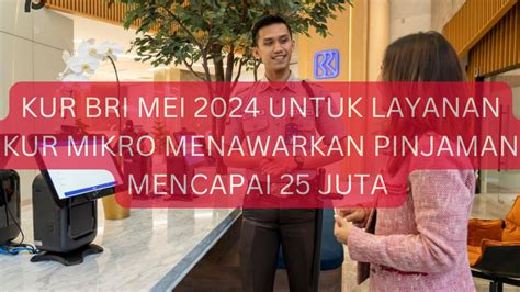 Program KUR BRI Mei 2024 Untuk Layanan KUR Mikro Menawarkan Pinjaman