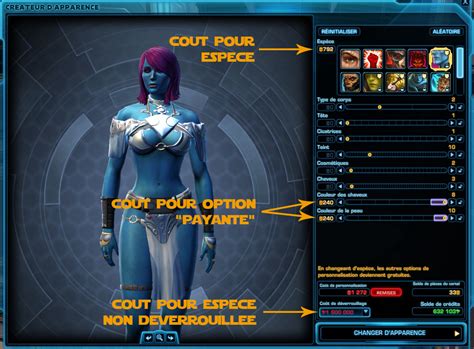 Swtor Personnalisation De Personnage Game Guide